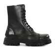 XD Damen echte Leder Kampfstiefel 21705 grün - Damen Stiefeletten - 139665 - 1