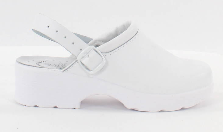 Goldene Fit Mules Neu Oland Weiß - Damen Arbeitsschuhe - 125925 - 1