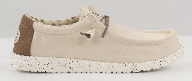 HEYDUDE Schuhe 40022-105 Wally Stretch Canvas Elfenbein - Herren Wanderschuhe - 133685 - 1