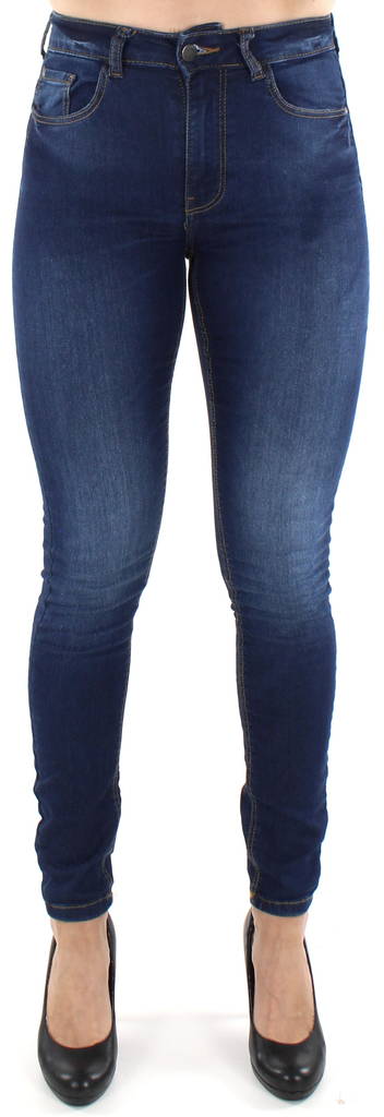 JDY Damenjeans, hohe Taille Newnikki, dunkelblau - Damen Jeans - 126565 - 1