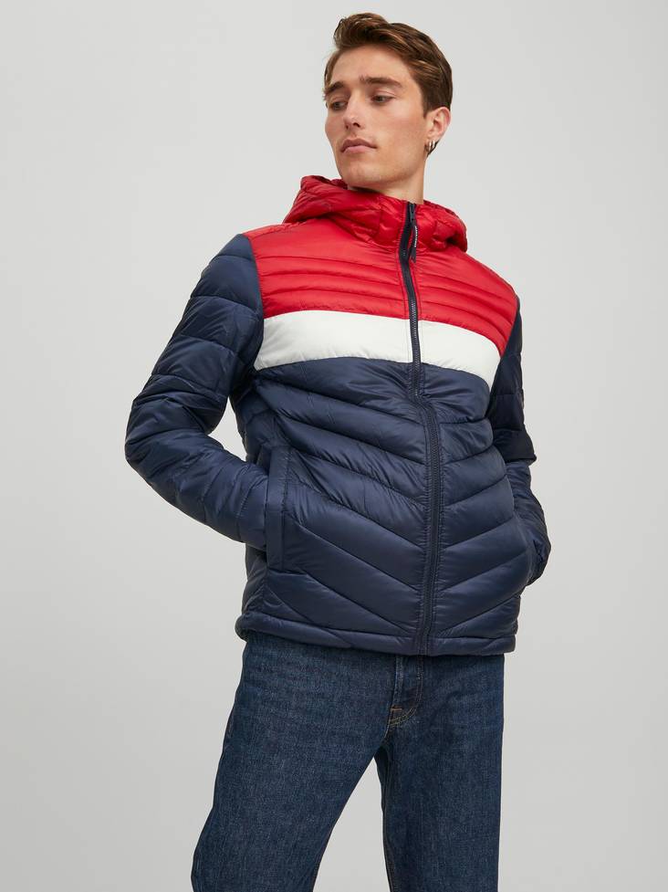 Jack & Jones Leichte Steppjacke Hero Blau/Rot - Herrenjacken - 133995 - 1