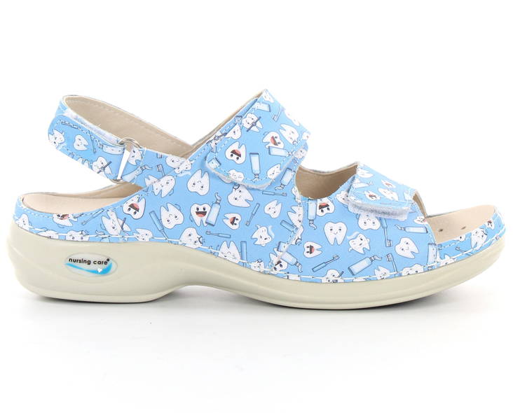 Maschinenwaschbare Pflege-Sandaletten aus Leder, mit Zähnen - Damen Arbeitsschuhe - 126975 - 1