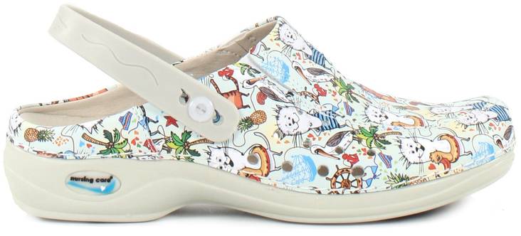 Maschinenwaschbare Arbeitsschuhe aus Leder für Pflegekräfte, Cartoon - Damen Arbeitsschuhe - 125175 - 1