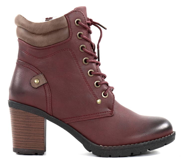 Migant Ankle Boots A920-223 burgunderrot - Damen Stiefeletten - 127265 - 1
