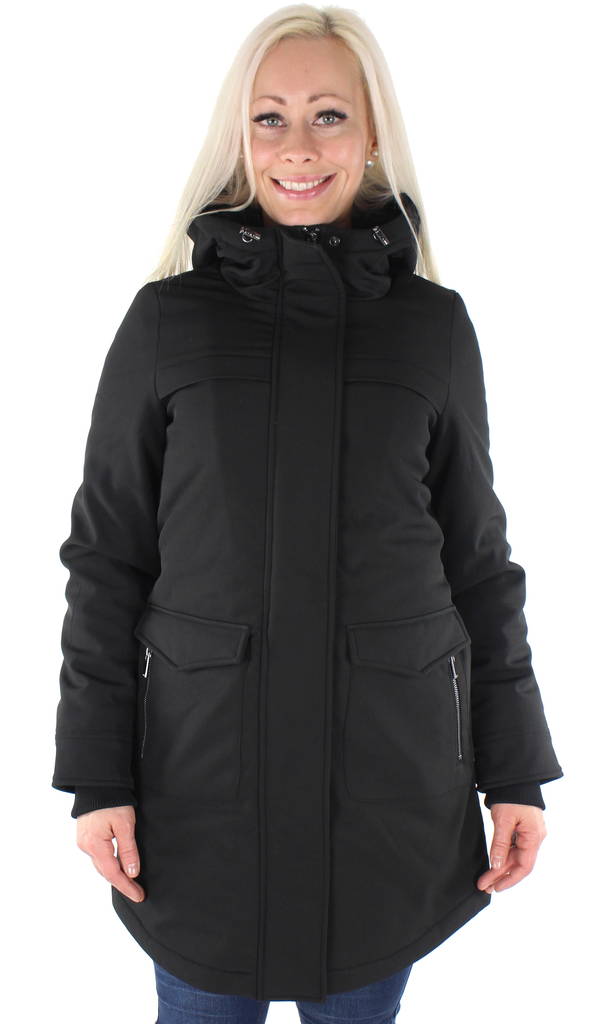 Only Damen Parka Mantel Maastricht, Schwarz - Damen Parka Jacken - 127365 - 1
