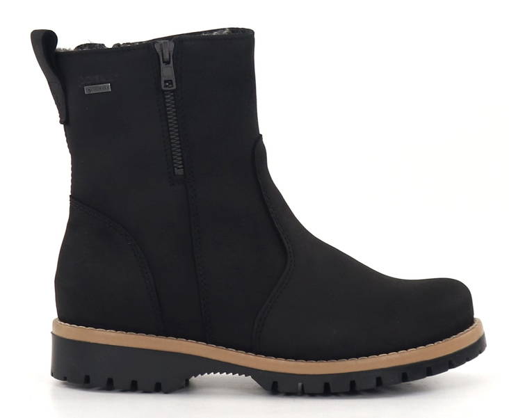 Pomar Stiefeletten Tassu schwarz robustes Nubuk - Damen Stiefeletten - 134605 - 1