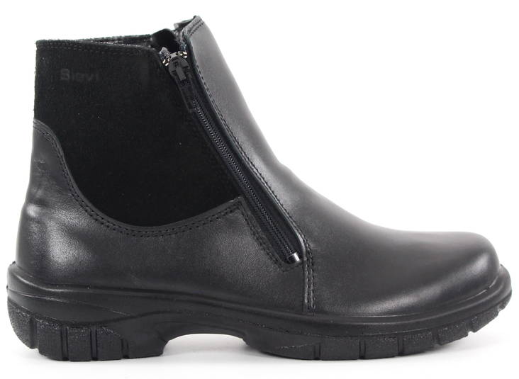 Sievi Leder Stiefeletten Outi XL, Schwarz - Damen Stiefeletten - 129605 - 1