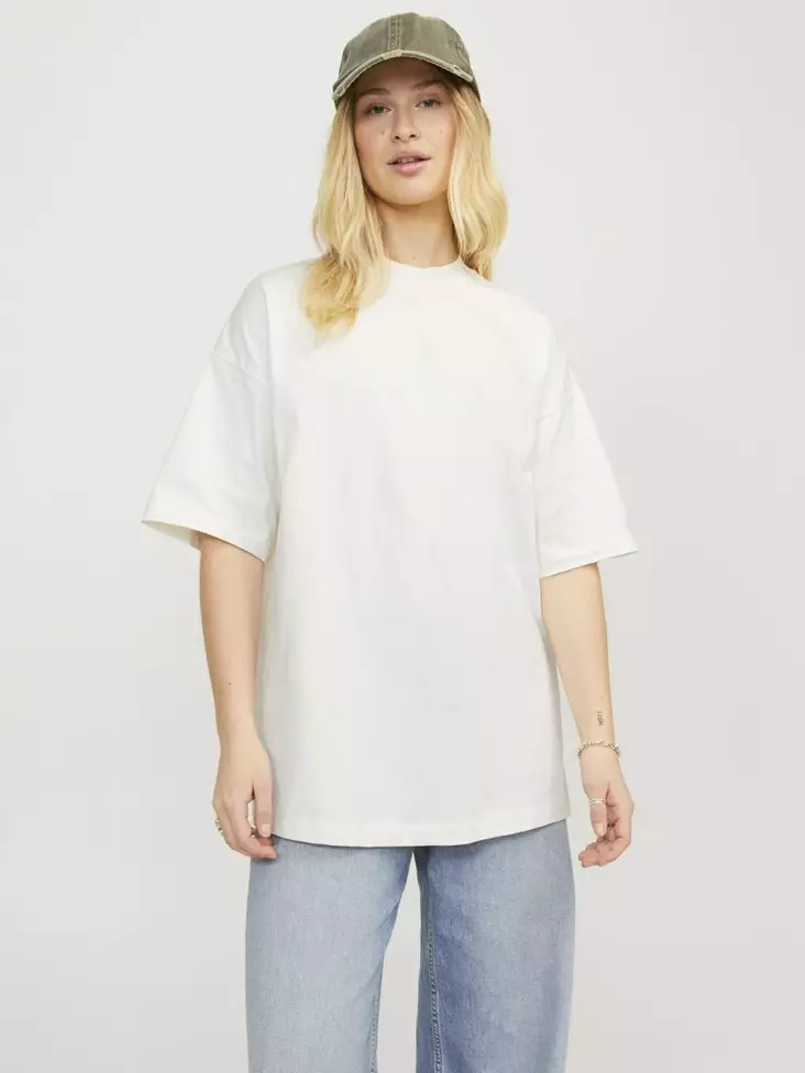 JJXX T-Shirt Übergröße Weiß - Damen T-Shirts - 136475 - 1