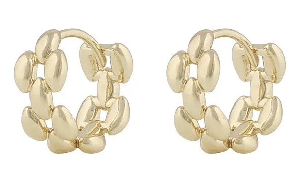 Snö of Sweden Ohrringe Aero quadratisch gold - Ohrringe - 136705 - 1