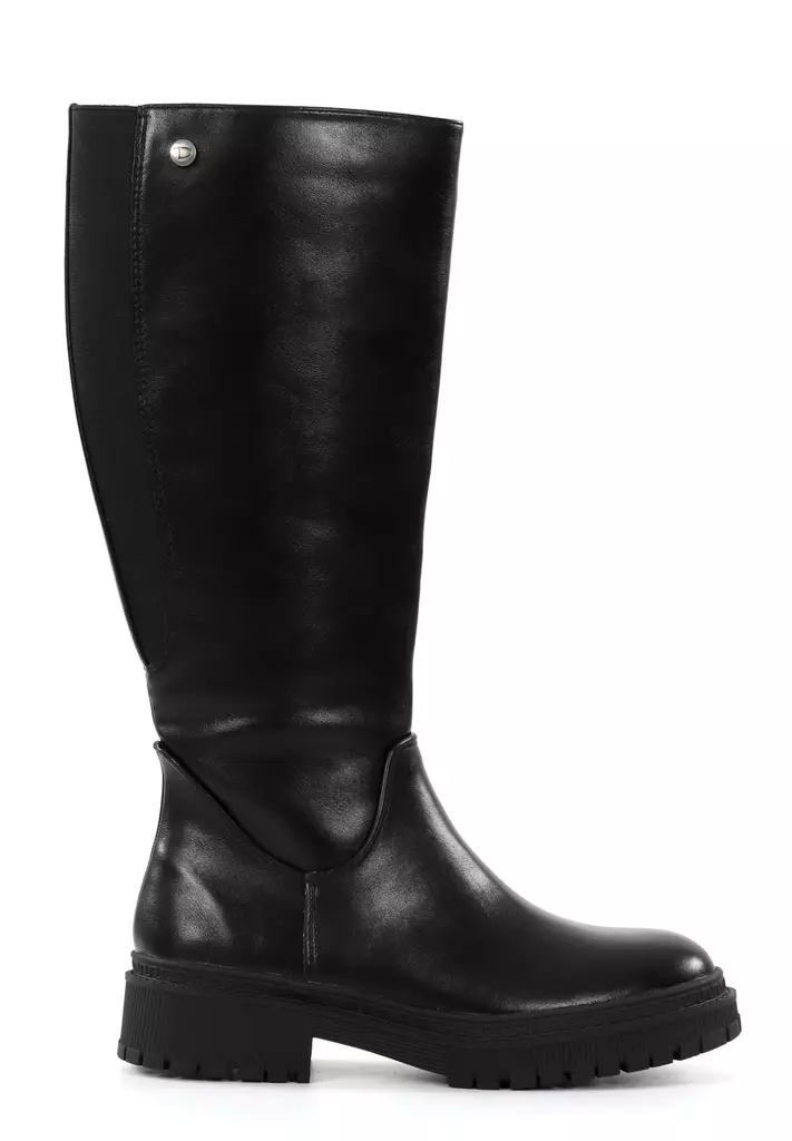 Duffy Damenstiefel mit dehnbarem Schaft 97-21145 Schwarz - Damen Stiefel - 137165 - 1