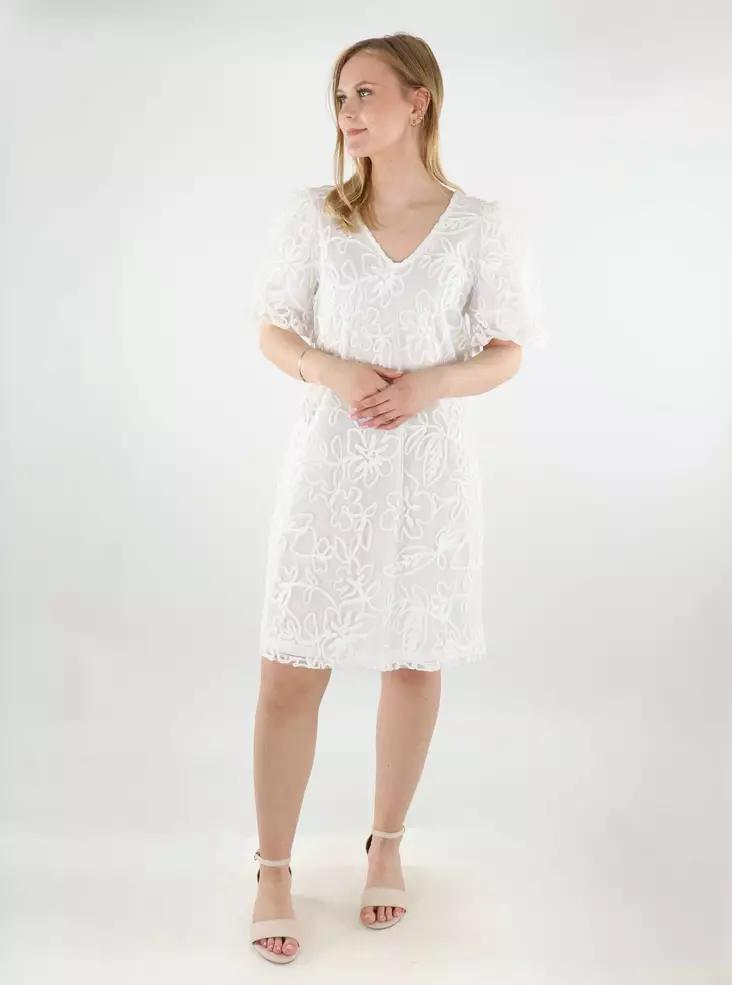 Vila Partykleid VIFLOWER V-Ausschnitt Wolkentänzer - Kleider und Tuniken - 138465 - 1