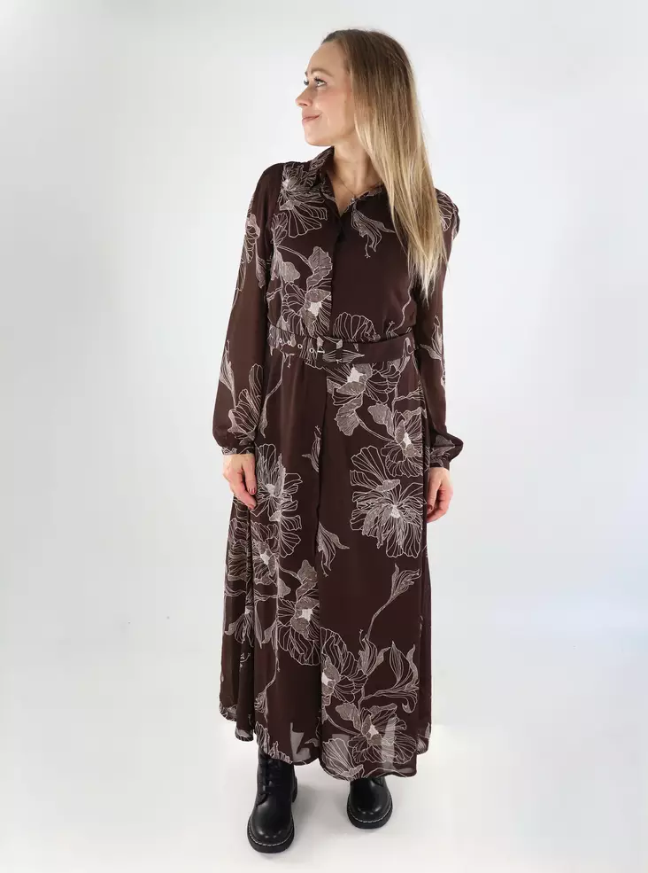 Only Langarmkleid ONLSTAR Shirt Zichorienkaffee - Kleider und Tuniken - 139275 - 1