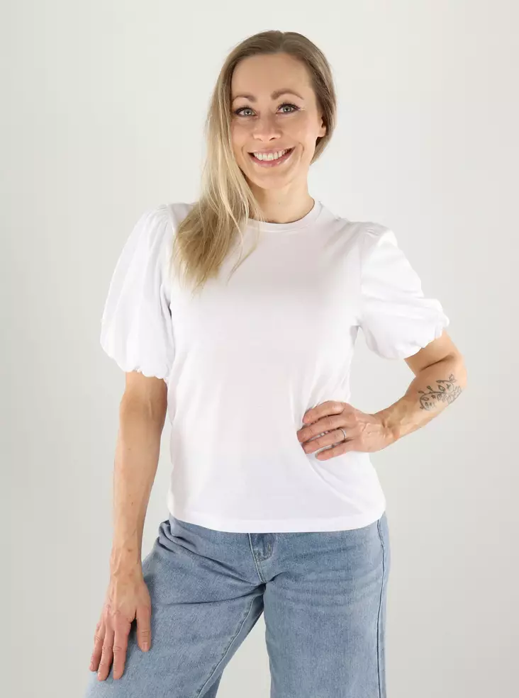 Pieces T-Shirt strahlendes Weiß - Damen T-Shirts - 141195 - 1