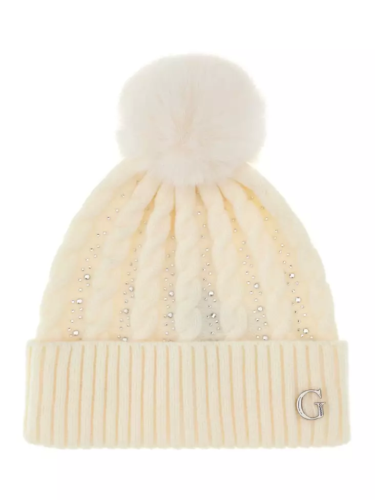 Guess Beanie AW5385POL01 WHT off-white - Damen Kopfbedeckungen und Handschuhe - 139655 - 1