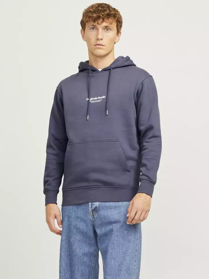 Jack&Jones Herren Hoodie Vesterbro Sweat Nachtshadow Blau - Herren Hoodies - 137595 - 1
