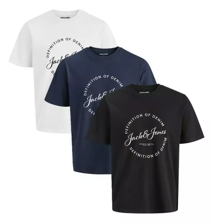 Jack&Jones Herren T-Shirt Grayson Tee Crew - Herren T-Shirts - 140315 - 1
