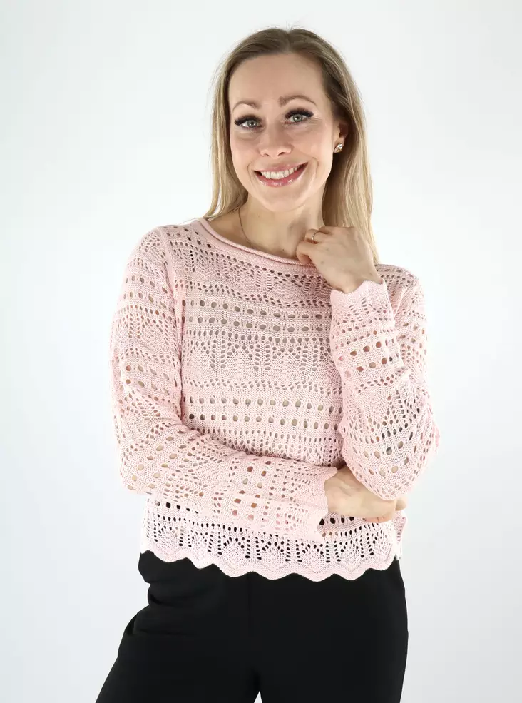 JDY Damenpullover JDYSUN Lay Boatneck in Pink Dogwood - Damenpullover - 140675 - 1