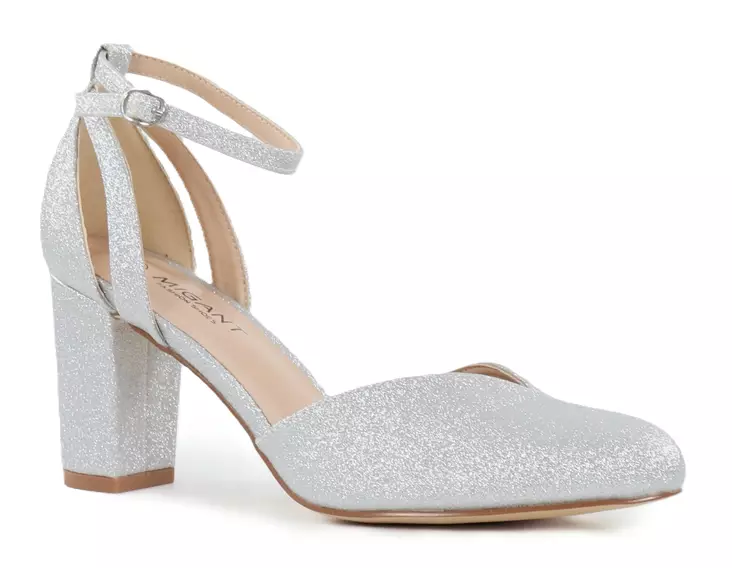 Migant Glitzer-Pumps A929-89 Silber - Pumps und High Heels - 140725 - 1