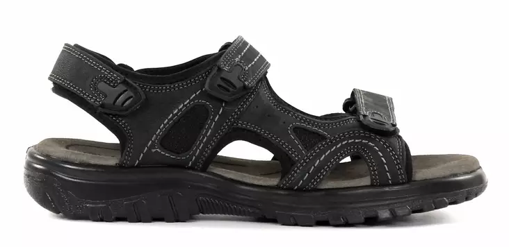 Migant Herren-Leder Sandalen L931-2 schwarz - Herrensandalen - 136535 - 1