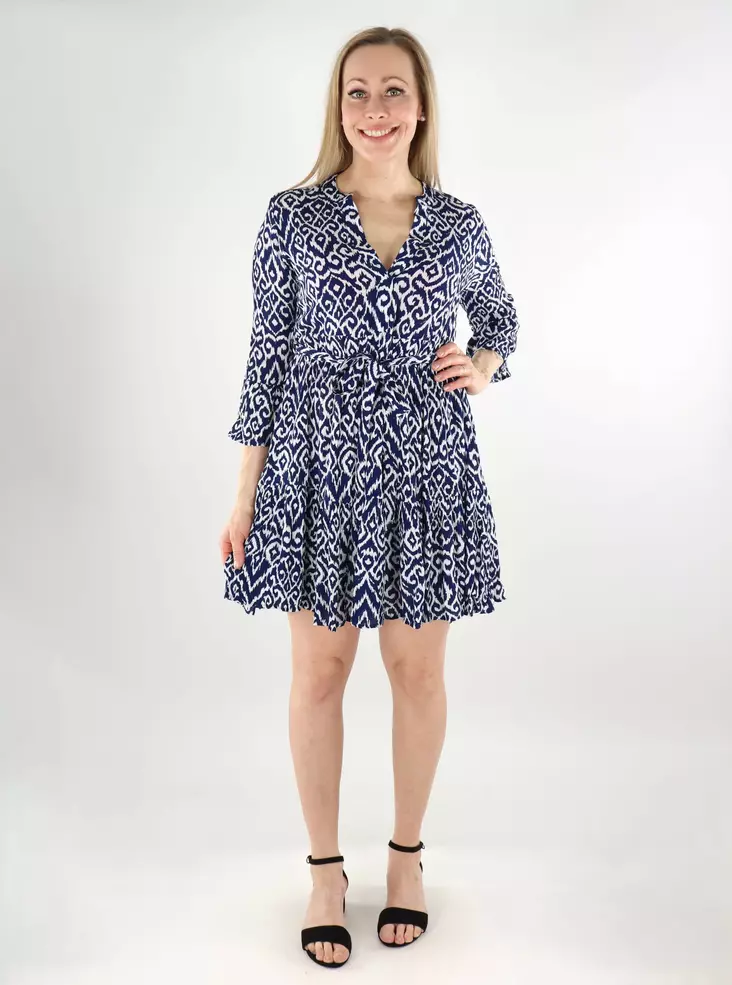 Only gemustertes Kleid Life ombre blau/clemme - Kleider und Tuniken - 138055 - 1