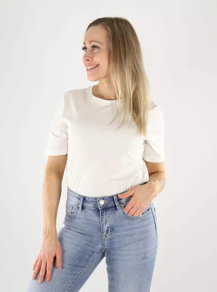 Nur Bio-Baumwolle T-Shirt O-Ausschnitt Wolkentänzer - Damen T-Shirts - 140825 - 1