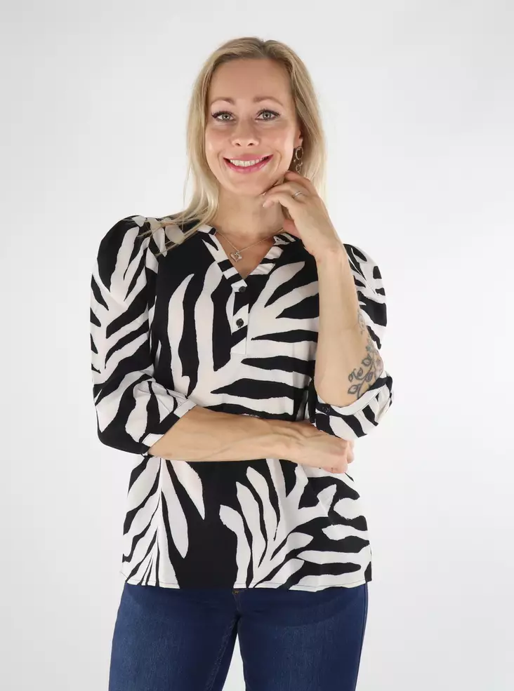 Only Damenhemd Nova Lux schwarz/548 edel - Damen Langarmshirts - 136445 - 1