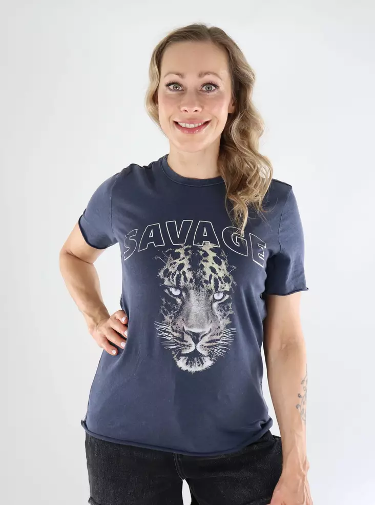 Only bedrucktes T-Shirt Life total eclipse/staycay - Damen T-Shirts - 138825 - 1