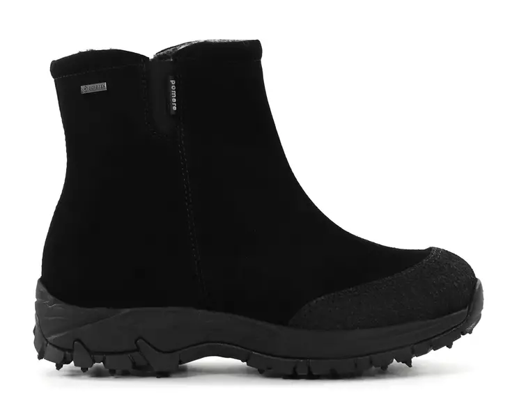 Pomar Damen Nieten Schuhe Alppi Schwarz Wildleder - Damen Stiefeletten - 137405 - 1