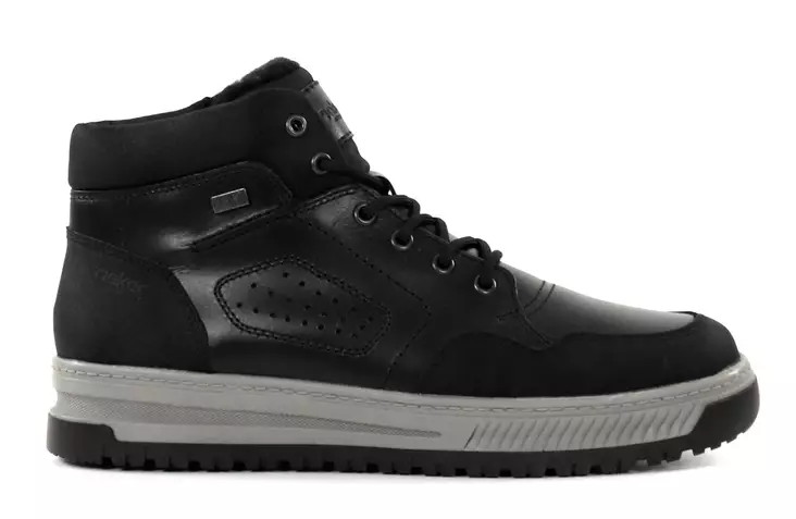 Rieker Herren Weite Schnitt Stiefeletten 38544-00 Schwarz - Herrenstiefel und -stiefeletten - 137345 - 1