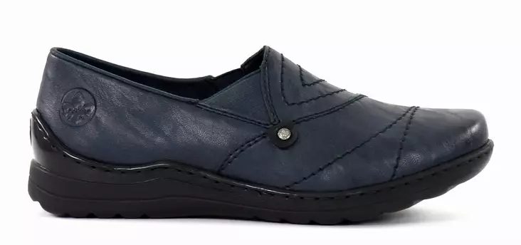 Rieker Damen Schuhe mit weitem Fußbett 48961-14 navy - Rieker walkingschuhe - 137805 - 1