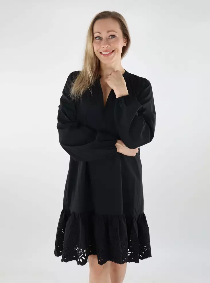 Vila Kleid V-Ausschnitt Kurz Schwarz Schönheit - Kleider und Tuniken - 138755 - 1