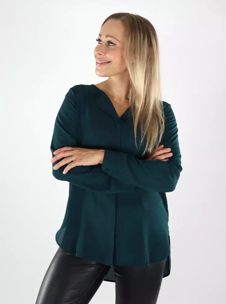 Vila Damen Langarmshirt Ponderosa Pine - Damenblusen und -hemden - 139005 - 1