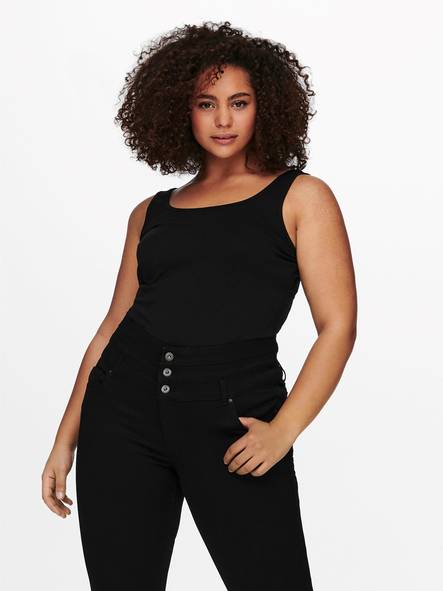 Only Carmakoma Oberteil Time schwarz - Damen Tops - 135346 - 1