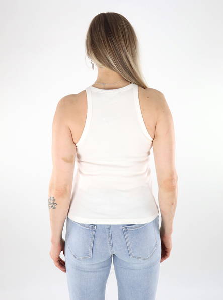 Vero Moda Damen Rib Top Schneeweiß - Damen Tops - 135826 - 2