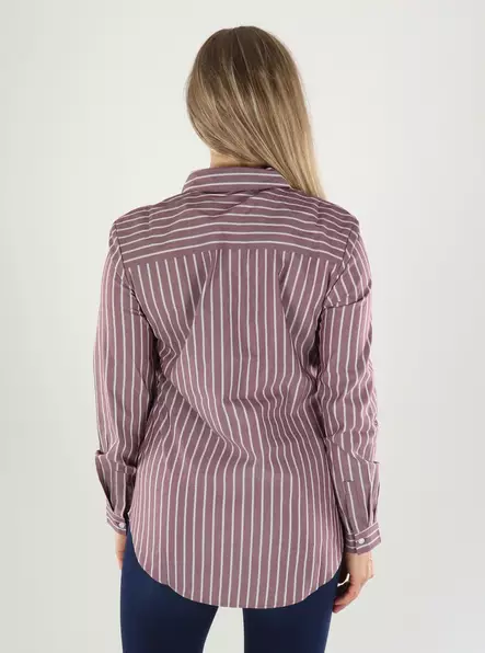 JDY Hemd Kleid L/S SHIRT sassafras/kreide rosa - Damenblusen und -hemden - 141316 - 2