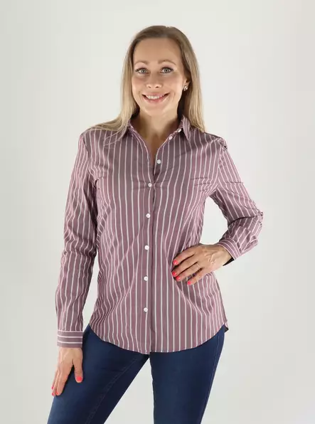 JDY Hemd Kleid L/S SHIRT sassafras/kreide rosa - Damenblusen und -hemden - 141316 - 1