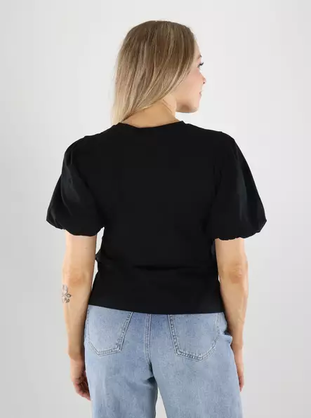 Pieces T-Shirt Schwarz - Damen T-Shirts - 141196 - 2