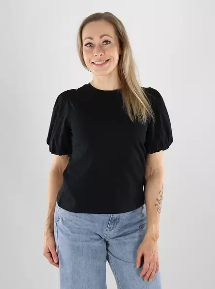 Pieces T-Shirt Schwarz - Damen T-Shirts - 141196 - 1