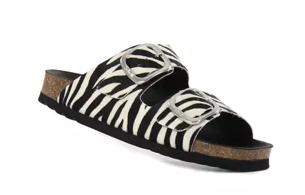 Scholl Noelle Tierdruck Zebra Sandalen - Pantoletten - 141066 - 1