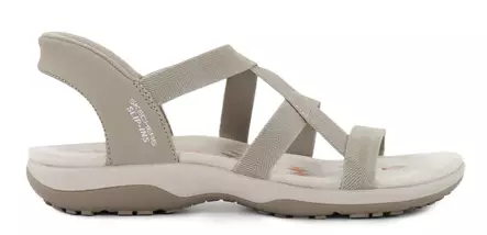Skechers Damen Slip Ins Sandalen 163460/TPE REGGAE SLIM - STRETCH FLEX taupe - Skechers Sandalen - 140556 - 1