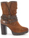 Mustang Stiefeletten 1363-601-301 Kastanie - Damen Stiefeletten - 127396 - 1