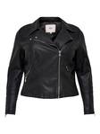Only Carmakoma Damenjacke Biker, Schwarz - Damenlederjacken und PU-Jacken - 124886 - 5