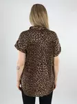 Vero Moda Damen T-Shirt Silverschminke/Leopard - Damen T-Shirts - 138436 - 2