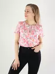 Vero Moda T-Shirt Schnee Weiß/Pink - Damen T-Shirts - 140846 - 1