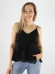 Only Top Rüsche Schwarz - Damen Tops - 140926 - 1