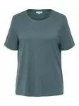 Only Carmakoma Damen Plus Size T-Shirt Moster Fold Up Nordatlantik - Damen T-Shirts - 141286 - 1
