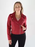 Vero Moda Jacke KURZE IMITATION-SUEDÉ rot - Leichte Damenjacken - 141386 - 1