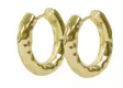 Snö of Sweden Ohrringe Union chunky gehämmert 20 mm Gold - Ohrringe - 141596 - 1