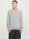 Jack&Jones Pullover JJEGLOBE hellgrau melange - Herren Strickwaren - 139466 - 1