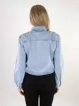 JDY Damen kurze Jeansjacke Boxy Shacket hellblau - Damen Jeansjacken - 137936 - 2